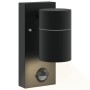 Aplique de pared exterior 2 pcs Negro 6.5 x 10.5 x 16 cm