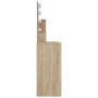 Dressing table with LED Sonoma oak color 86.5x35x136 cm by vidaXL, Bedroom Dressers - Ref: Foro24-808813, Price: 118,33 €, Di...