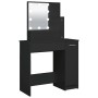 Dressing table with LED black 86.5x35x136 cm by vidaXL, Bedroom Dressers - Ref: Foro24-808811, Price: 91,48 €, Discount: %