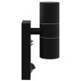 Aplique de pared exterior 2 pcs Negro 7 x 10 x 22 cm