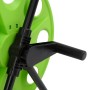 Carreto de rollo para manguera acero verde 60 m 1/2"