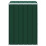 Cobertizo de contenedor de basura acero verde 72x81x115 cm