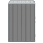 Cobertizo de contenedor de basura acero gris 72x81x115 cm en Soportes para contenedores de residuos | Comprar online en Foro24