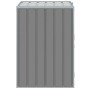 Cobertizo de contenedor de basura acero gris 72x81x115 cm