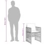 Sillones de jardín con cojines 4 uds ratán sintético gris claro