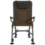 Silla de pesca con reposabrazos plegable taupe en Sillas de jardín | Comprar online en Foro24
