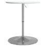 Mesa alta de bar madera ingeniería y acero blanca 60x60x90 cm en Mesas de cocina y de comedor | Comprar online en Foro24