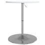 Mesa alta de bar madera ingeniería y acero blanca 60x60x90 cm en Mesas de cocina y de comedor | Comprar online en Foro24