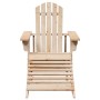 Silla Adirondack con otomana madera maciza de abeto en Sillas de jardín | Comprar online en Foro24