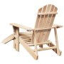 Silla Adirondack con otomana madera maciza de abeto en Sillas de jardín | Comprar online en Foro24