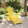 Silla Adirondack con otomana madera maciza de abeto amarillo en Sillas de jardín | Comprar online en Foro24