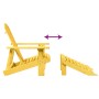 Silla Adirondack con otomana madera maciza de abeto amarillo en Sillas de jardín | Comprar online en Foro24