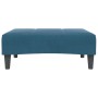 Reposapiés de terciopelo azul 77x55x31 cm