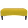 Reposapiés de terciopelo amarillo 77x55x31 cm