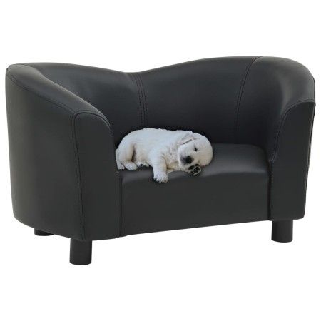 Kunstleder Hundesofa schwarz 67x41x39 cm von vidaXL, Betten für Hunde - Ref: Foro24-170946, Preis: 96,80 €, Rabatt: %