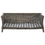Hundekorb mit naturgrauem Weidenkissen 90x54x35 cm von vidaXL, Betten für Hunde - Ref: Foro24-170776, Preis: 121,88 €, Rabatt: %