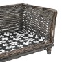 Hundekorb mit naturgrauem Weidenkissen 90x54x35 cm von vidaXL, Betten für Hunde - Ref: Foro24-170776, Preis: 121,88 €, Rabatt: %