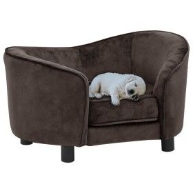 Sofá para perro felpa marrón 69x49x40 cm by vidaXL, Beds for dogs - Ref: Foro24-170942, Price: 114,15 €, Discount: %