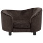 Hundesofa aus braunem Plüsch 69x49x40 cm von vidaXL, Betten für Hunde - Ref: Foro24-170942, Preis: 114,15 €, Rabatt: %