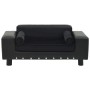 Schwarzes Hundesofa aus Plüsch und Kunstleder, 81 x 43 x 31 cm von vidaXL, Betten für Hunde - Ref: Foro24-170954, Preis: 81,4...