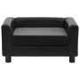 Hundesofa aus Plüsch und schwarzem Kunstleder, 60 x 43 x 30 cm von vidaXL, Betten für Hunde - Ref: Foro24-170960, Preis: 74,4...