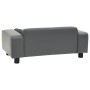 Graues Hundesofa aus Plüsch und Kunstleder, 81 x 43 x 31 cm von vidaXL, Betten für Hunde - Ref: Foro24-170953, Preis: 76,36 €...