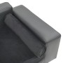 Graues Hundesofa aus Plüsch und Kunstleder, 81 x 43 x 31 cm von vidaXL, Betten für Hunde - Ref: Foro24-170953, Preis: 76,36 €...