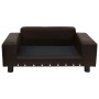 Hundesofa aus Plüsch und braunem Kunstleder, 81 x 43 x 31 cm von vidaXL, Betten für Hunde - Ref: Foro24-170955, Preis: 86,48 ...