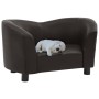 Hundesofa braunes Kunstleder 67x41x39 cm von vidaXL, Betten für Hunde - Ref: Foro24-170947, Preis: 78,38 €, Rabatt: %
