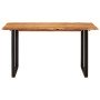 Mesa de comedor de madera maciza de acacia 140x70x76 cm