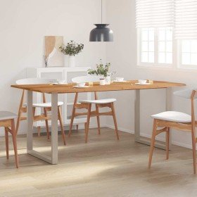 Mesa de comedor de madera maciza de acacia 180x90x76 cm