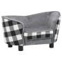 Sofá para perro felpa gris 68x38x38 cm de vidaXL, Camas para perros - Ref: Foro24-170963, Precio: 86,95 €, Descuento: %