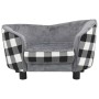 Sofá para perro felpa gris 68x38x38 cm de vidaXL, Camas para perros - Ref: Foro24-170963, Precio: 86,95 €, Descuento: %