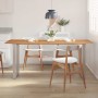 Mesa de comedor de madera maciza de acacia 180x90x76 cm