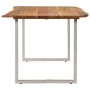 Mesa de comedor de madera maciza de acacia 180x90x76 cm