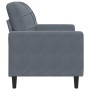 Sillón de terciopelo gris oscuro 60 cm en Sofás | Comprar online en Foro24