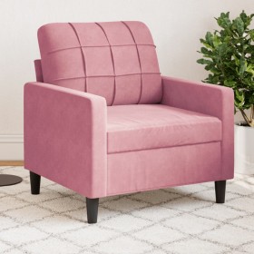 Sillón de terciopelo rosa 60 cm Sillón de terciopelo rosa 60 cm