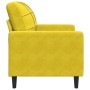 Sillón de terciopelo amarillo 60 cm