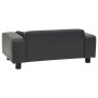 Dark gray plush and synthetic leather dog sofa 81x43x31cm by vidaXL, Beds for dogs - Ref: Foro24-171044, Price: 97,25 €, Disc...
