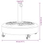 Base sombrilla redonda ruedas para mástiles Ø38 / 48 mm 27 kg