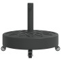 Base sombrilla redonda ruedas para mástiles Ø38 / 48 mm 27 kg