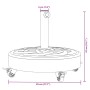 Base sombrilla redonda ruedas para mástiles Ø38 / 48 mm 27 kg