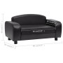 Kunstleder-Sofa für Hunde schwarz 80x50x40 cm von vidaXL, Betten für Hunde - Ref: Foro24-170965, Preis: 121,88 €, Rabatt: %