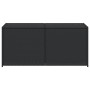 Caja de almacenaje de jardín ratán sintético negro 283 L