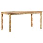 Mesa de comedor de madera maciza reciclada 160x80x76 cm