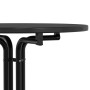 Mesa alta de comedor madera ingeniería y acero negro Ø80x110 cm en Mesas de cocina y de comedor | Comprar online en Foro24