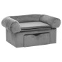 Hundesofa mit grauer Plüschschublade 75x50x38 cm von vidaXL, Betten für Hunde - Ref: Foro24-171076, Preis: 112,84 €, Rabatt: %