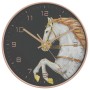 Reloj de pared poliestireno y cristal dorado y blanco Ø29,5 cm