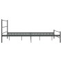 Estructura de cama sin colchón metal gris 140x200 cm