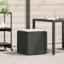 Caja de cojines Negro 50 x 50 x 50 cm ratán sintético